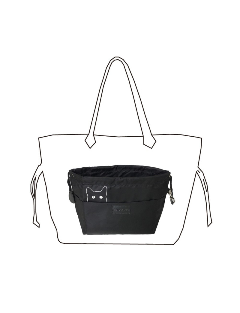 Noir SMATI Bag in Bag imperméable Organisateur de Sac 12 Pochettes de Rangement