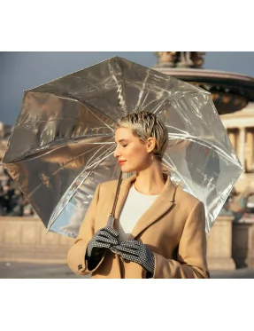 Smati parapluie femme original argenté effet miroir