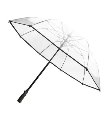 Smati parapluie de golf transparent à bordure noire