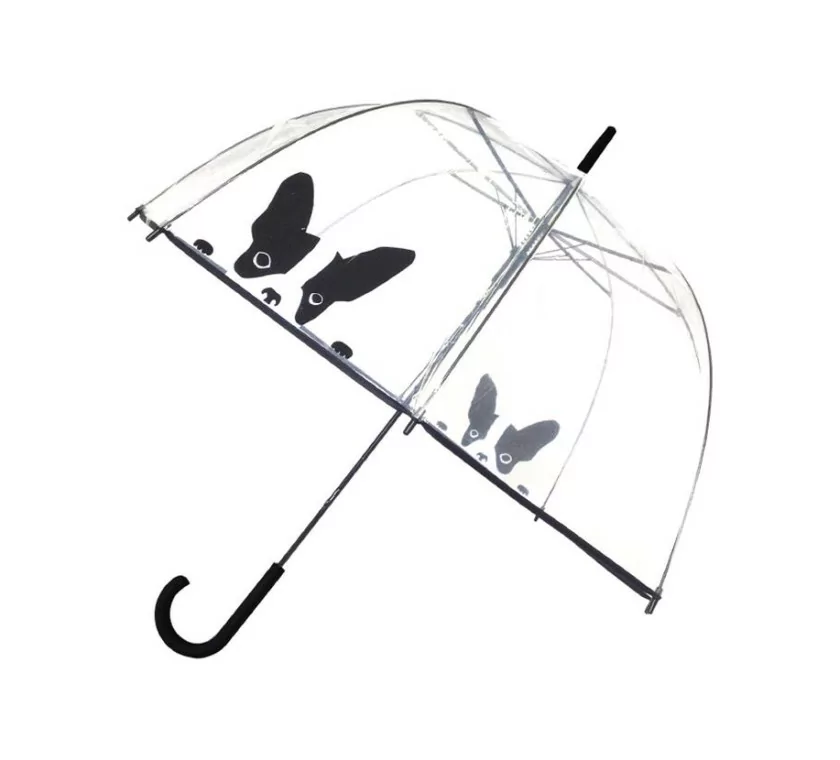 Smati parapluie femme transparent à motif chien