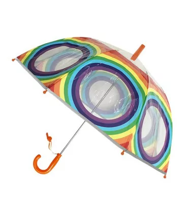 Smati parapluie enfant transparent arc-en-ciel