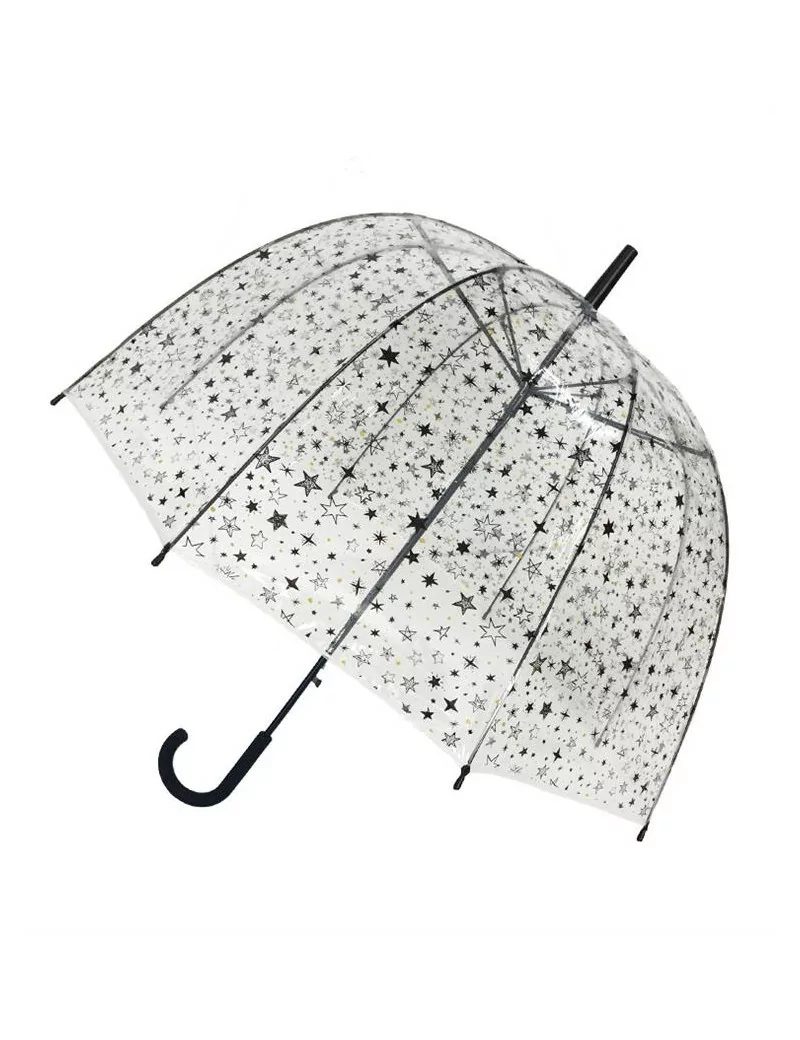 Smati parapluie long transparent automatique étoilés