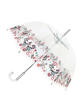 smati parapluie transparent fleurs