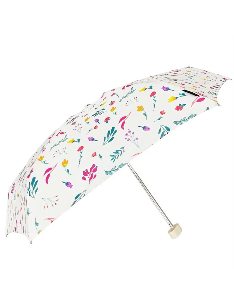 Smati parapluie de poche blanc à motif floral
