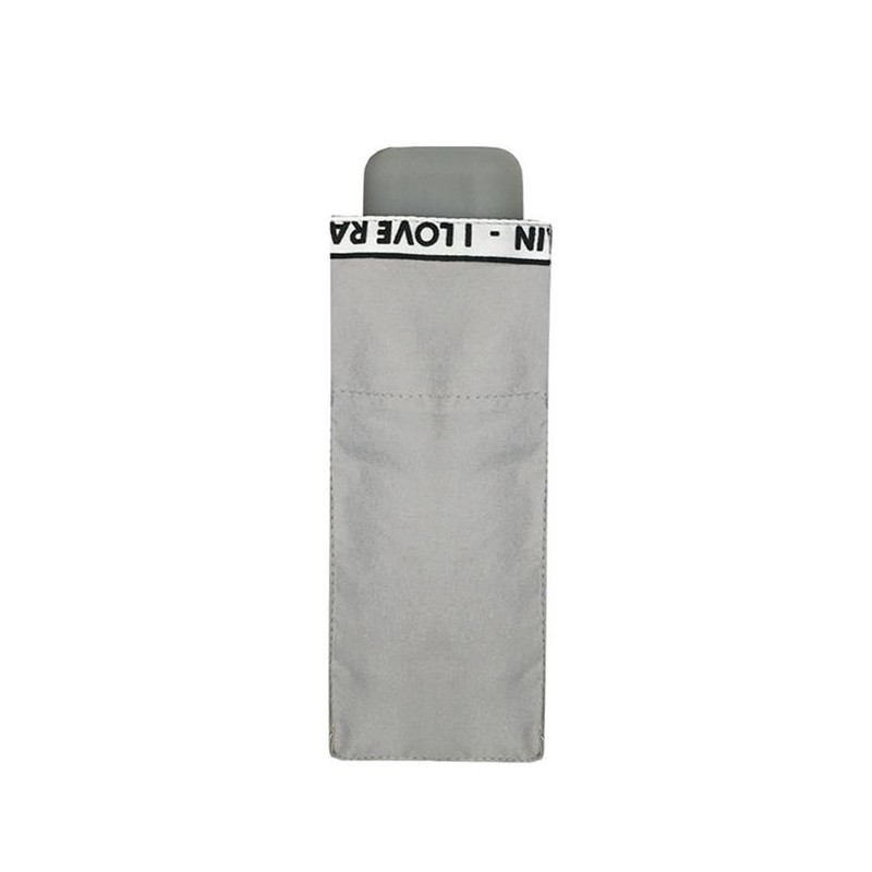 Smati parapluie de poche gris clair avec message Smati parapluie de poche gris clair avec message
