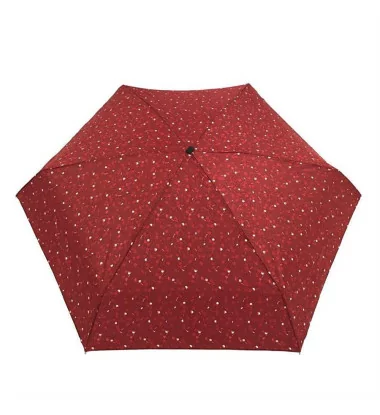 Smati parapluie de poche Magritte rouge grenat