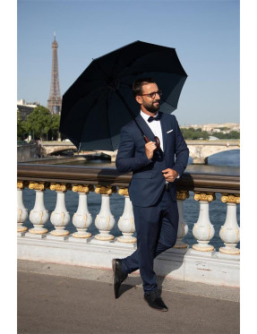 Smati parapluie canne homme automatique bleu