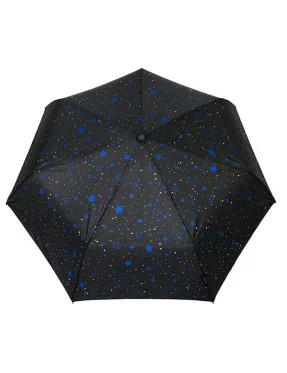Smati petit parapluie noir avec étoiles bleues