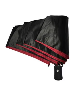 Smati petit parapluie automatique noir et rouge anti-UV