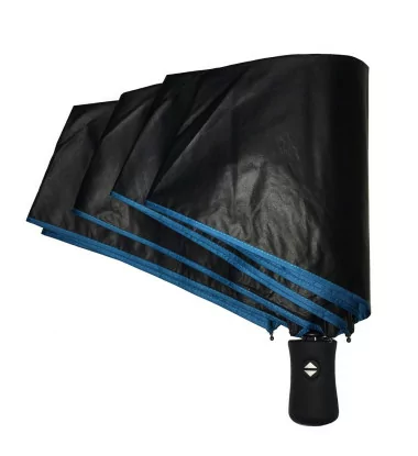 Smati petit parapluie automatique noir et bleu anti-UV