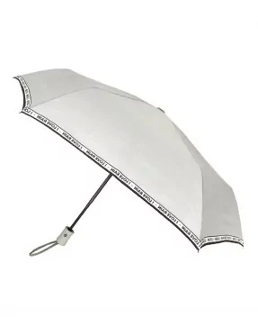 Smati petit parapluie compact gris clair I love rain