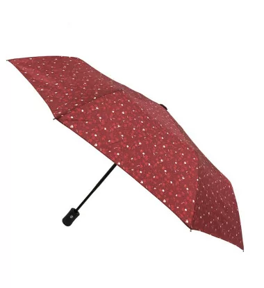 Smati petit parapluie femme Magritte rouge grenat