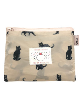 Poncho femme chat noir