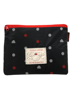 Poncho femme pois nuage