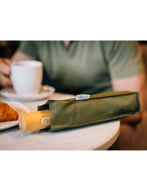 Petit Parapluie écologique automatique kaki
