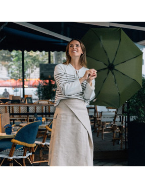 Petit Parapluie écologique automatique kaki