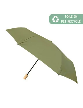 Petit Parapluie écologique automatique kaki