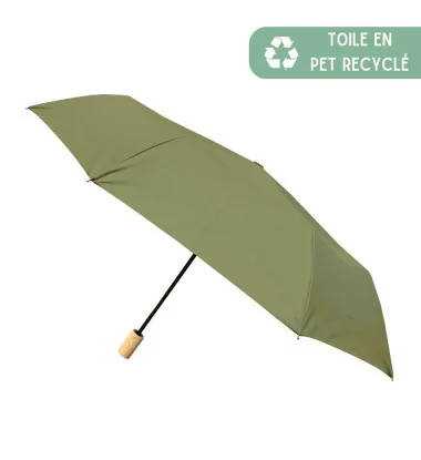 Petit Parapluie écologique automatique kaki