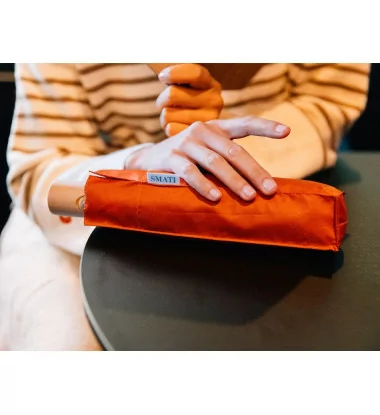 Petit Parapluie écologique automatique cognac mist