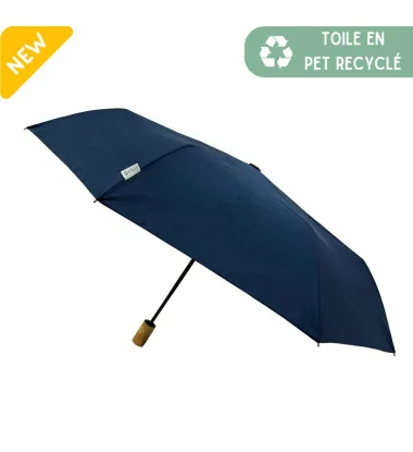 Petit Parapluie écologique automatique bleu marine
