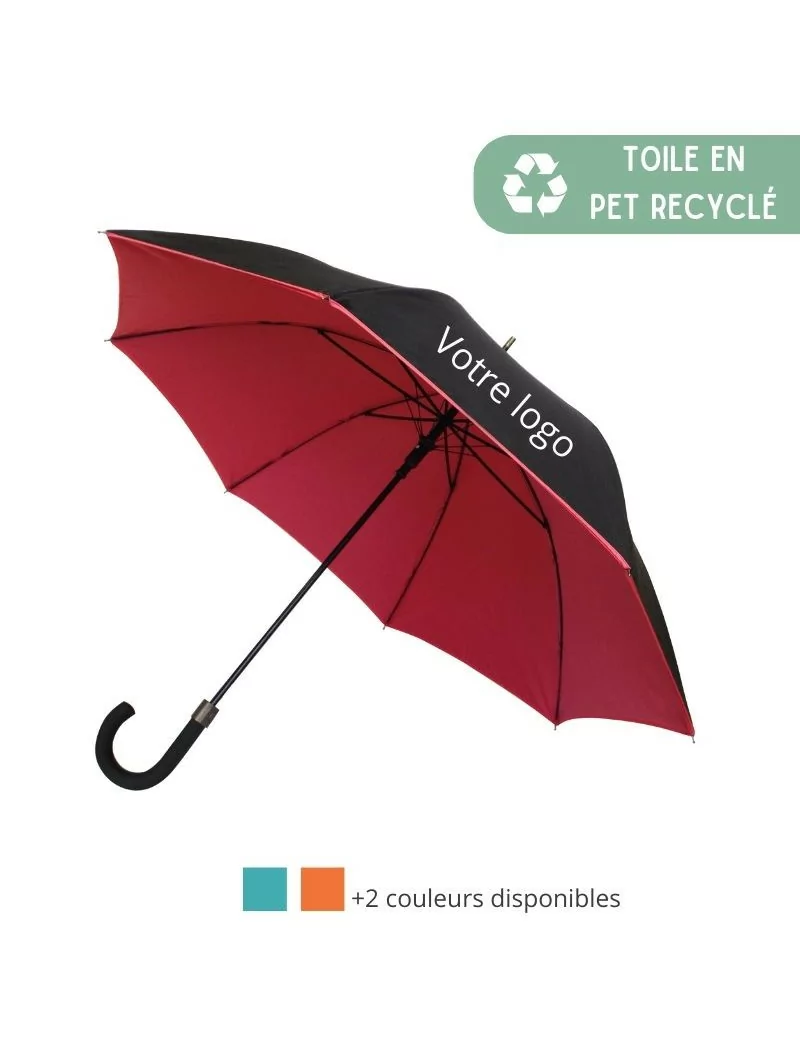 Smati parapluie personnalisé en double toile rouge