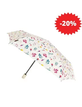 Smati petit parapluie femme blanc floral