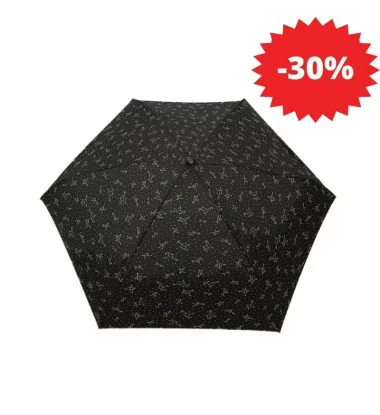 Smati mini parapluie noir avec constellation dorée
