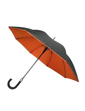 Smati parapluie original double toile noir et cognac mist