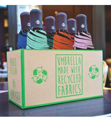 Smati petit parapluie pliant automatique écologique lilas