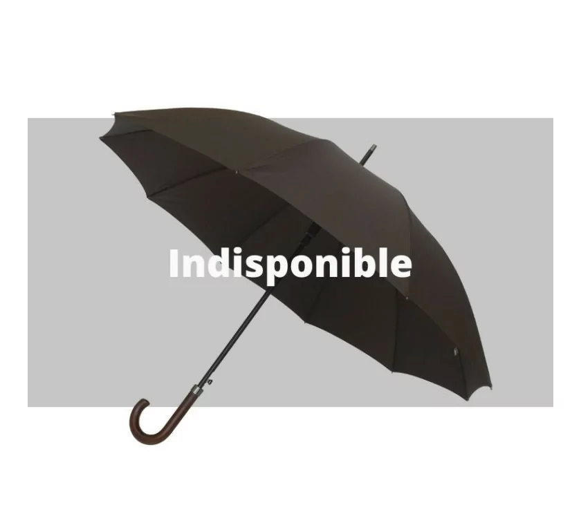 Smati parapluie canne homme automatique marron Smati parapluie canne homme automatique marron