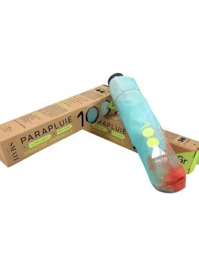 parapluie 100g Smati aurore céleste bleu orange poids plume anti uv