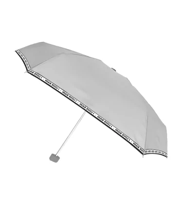 Smati parapluie de poche gris clair avec message