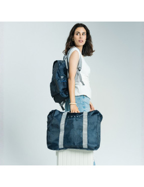 Sac de Voyage Pliable Bleu uni SMATI