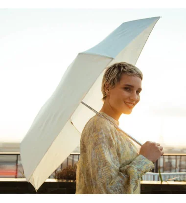 mini parapluie anti UV ivoire