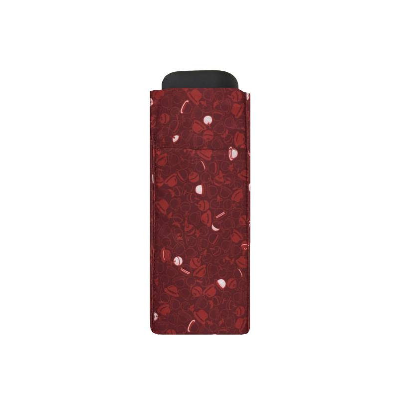 Smati parapluie de poche Magritte rouge grenat