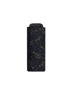 Smati mini parapluie noir avec constellation dorée