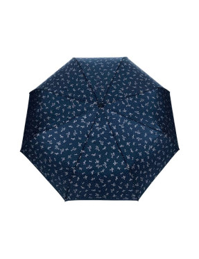 Smati parapluie pliant bleu avec constellation argentée