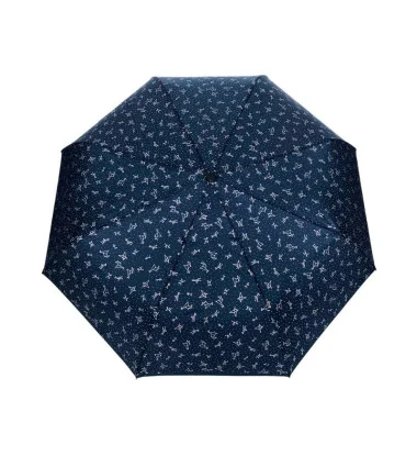 Smati parapluie pliant bleu avec constellation argentée