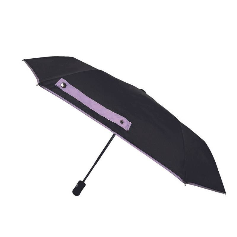 Smati petit parapluie pliant automatique écologique lilas Smati petit parapluie pliant automatique écologique lilas