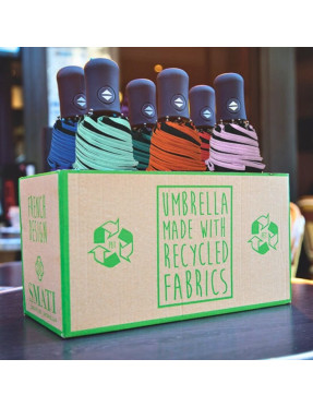 Smati petit parapluie pliant automatique écologique lilas