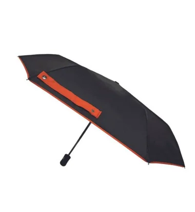Smati petit parapluie pliant automatique écologique cognac