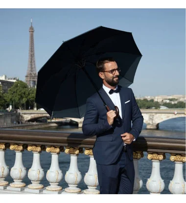 Smati parapluie canne homme automatique bleu