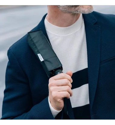 Mini parapluie noir automatique résistant