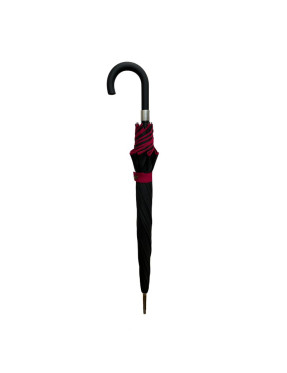 Smati parapluie original double toile noir et dark rubis