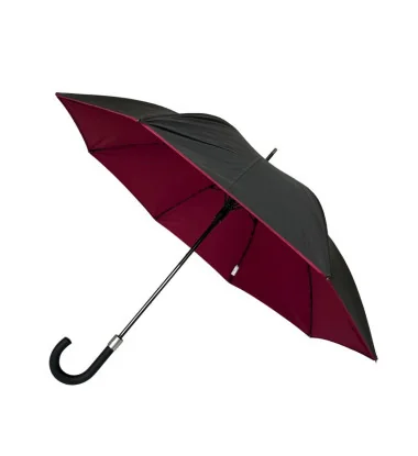 Smati parapluie original double toile noir et dark rubis