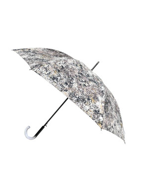 parapluie long femme à motif mousse couleur écru