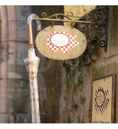 Smati parapluie transparent automatique pois cuivrés