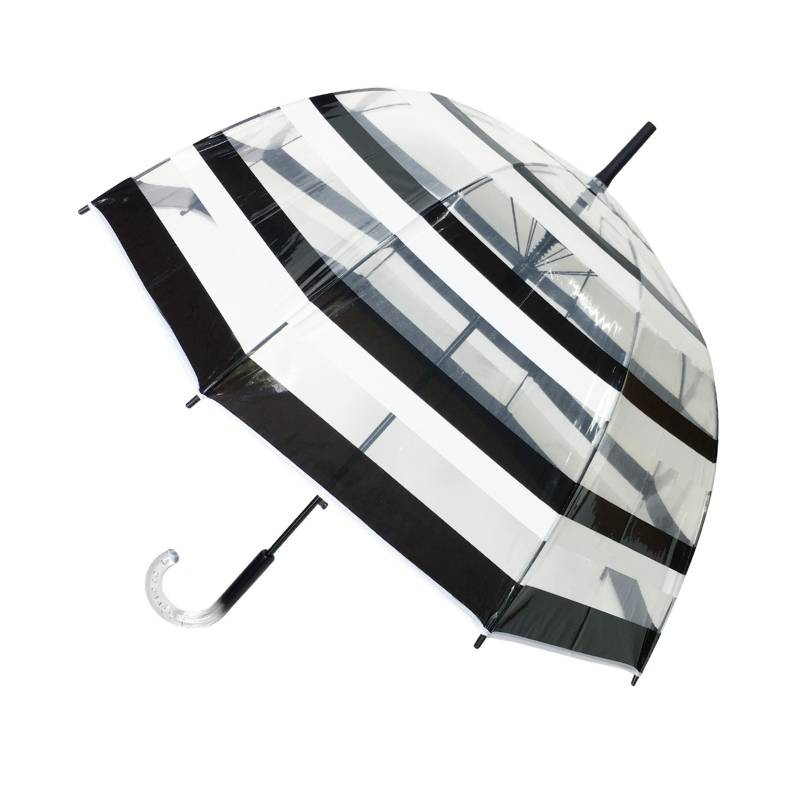 Smati parapluie long transparent automatique à rayure