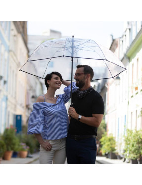 Smati parapluie de golf transparent à bordure noire