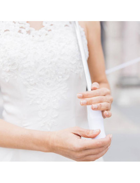 Smati parapluie de golf transparent à bordure noire